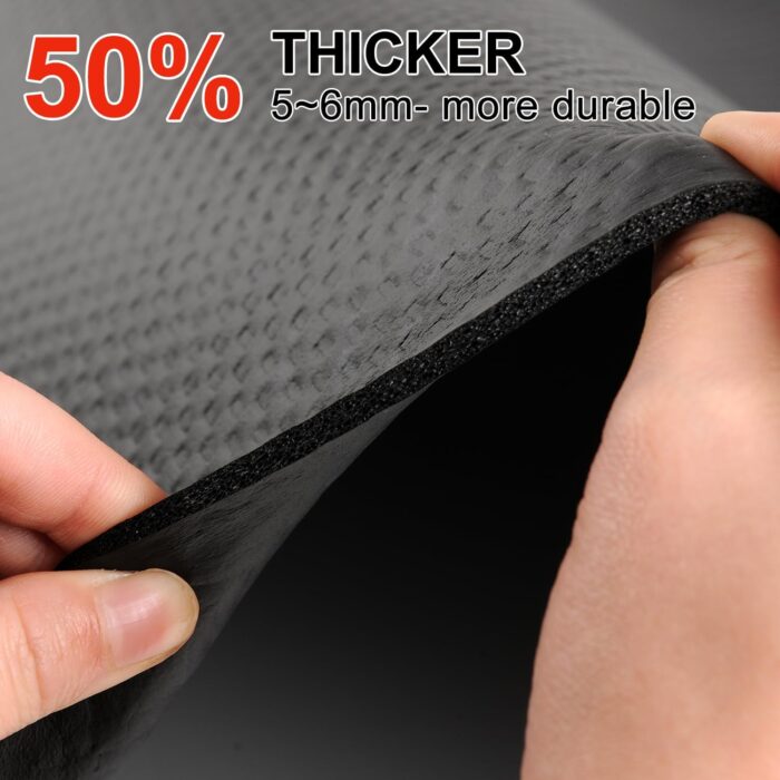 Bike Mat Exercise Bike Mat,Treadmill Mat for Carpet & Hardwood Floors,Mats for Gym Equipment,Indoor Exercise Equipment Mat,Exercise Mat,Fitness Mat,Stationary Bike Mat - Image 5