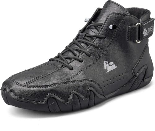 Explorer Waterproof Lightweight Mens Outdoor Shoes for Hiking Italian Handmade Suede High Top Boots Non-Slip Barefoot Ankle Boots
