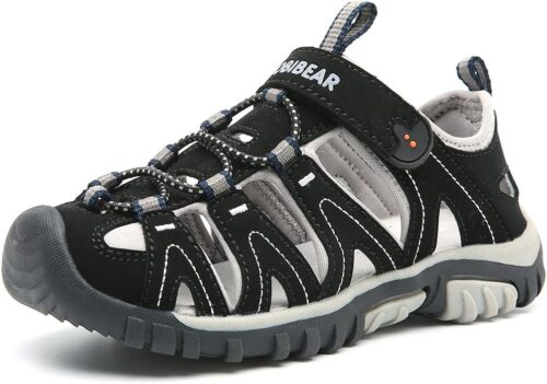 HOBIBEAR Boys Girls Sport Water Sandals Closed-Toe Outdoor(Toddler/Little Kid/Big Kid)