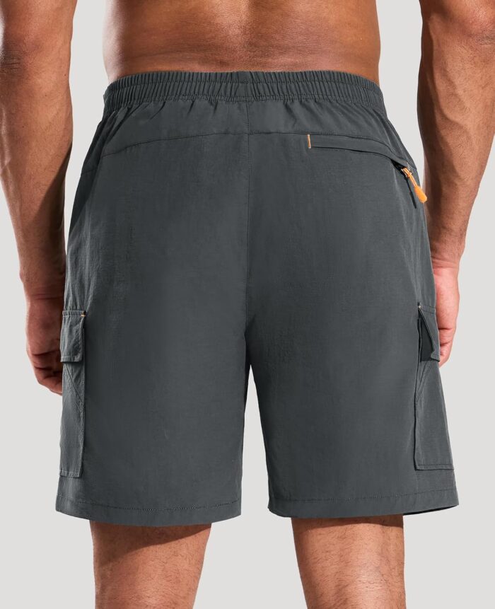 Haimont Men's Hiking Cargo Shorts 7 Inch with Zipper Pockets Quick Dry Lightweight Outdoor Camping Travel, Water Resistant - Image 2