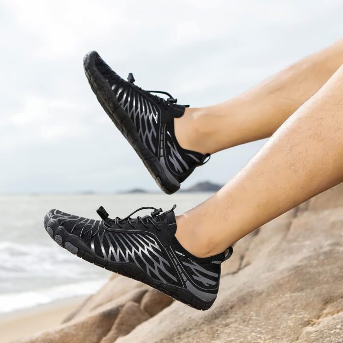 Hike Barefoot Shoes Womens Mens Footwear for Walking,Barefoot Shoe with Wide Toe Box,Healthy & Non-Slip,Breathable Barefoot Vitality Water Shoes for Women,Beach Pool Swim Shoe for Men (Unisex) - Image 2