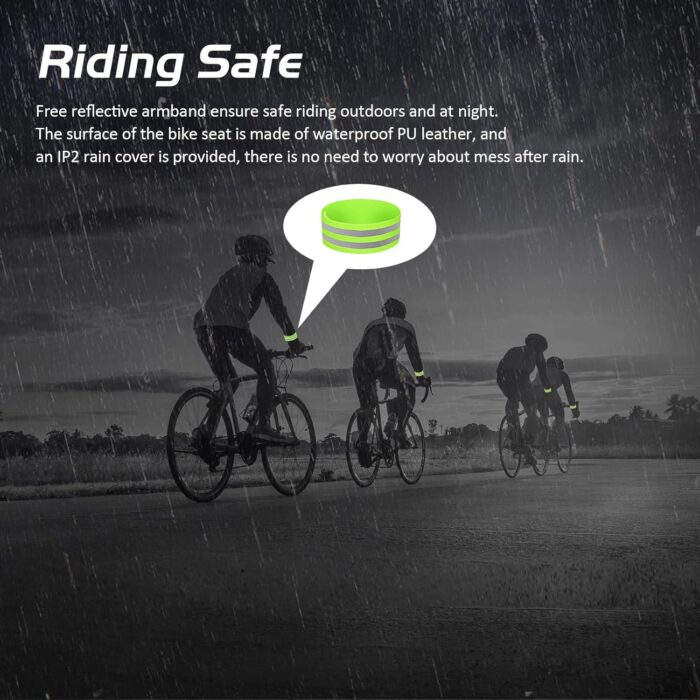 Bicycle Seat, Bike Seat for Women Men Extra Comfort Wide, Oversized Comfortable Seats Saddle for Peloton Bikes, Fit for Exercise Bikes, Electric Bikes, Mountain Bikes, Cruiser Bikes - Image 8