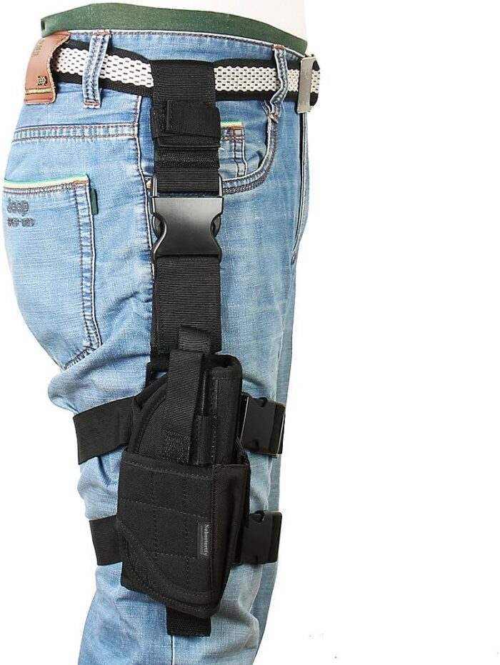 Drop Leg Holster, Right Handed Tactical Thigh Pistol Gun Holster Leg Harness - Image 8