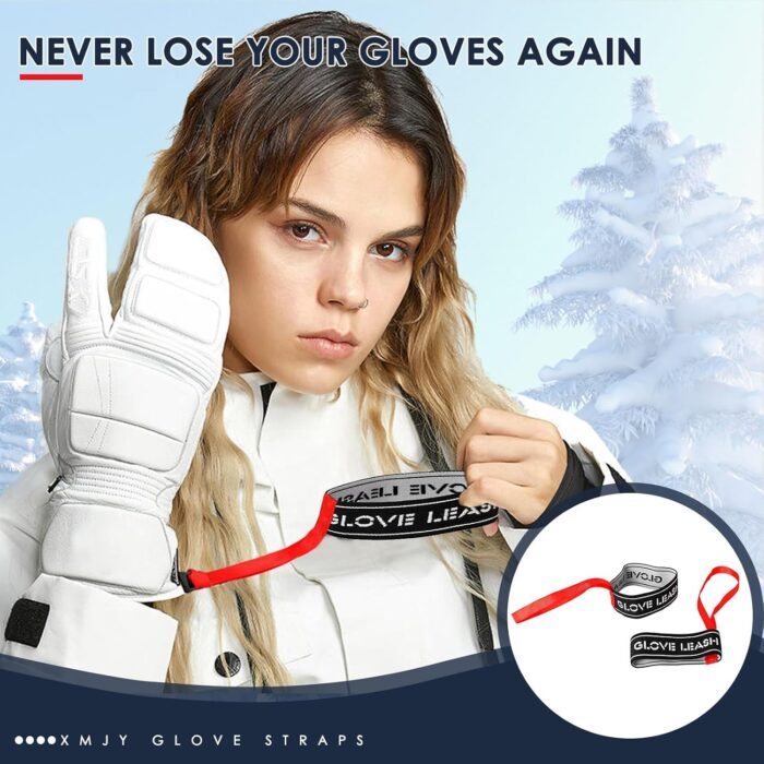Sport Glove Safety Strap - Ski Gloves Elastic Wrist Leash Handcuffs,Perfect Mountaineering & Ski Accessories for Hanging Glove - Image 2