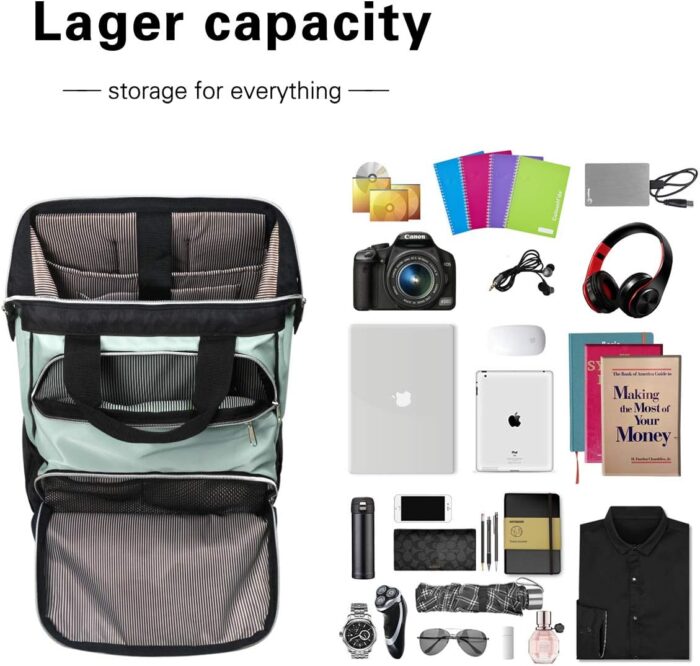 Hap Tim Laptop Backpack, Travel Backpack for Women,Work Backpack, Nurse Backpack, Teacher Backpack, Carry on Backpack(7651-GB) - Image 2