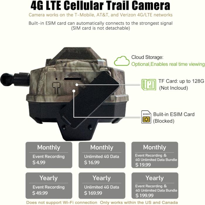 4G LTE Cellular Trail Camera with GPS, Dual Lens Trail Cam with Motion Detection, Solar Game camera that sends Pictures to Cell Phone, Waterproof Hunting camera with Color Night Vision and No-Glow IR - Image 9