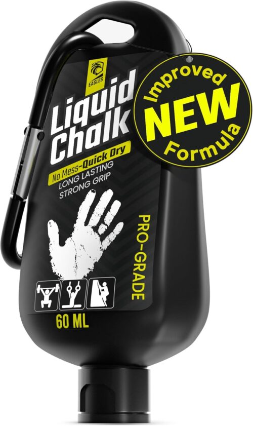 EAGLES Pro Grade Liquid Chalk 60ml, 1, 2, 3 or 4 Pack Mess-Free Chalk for Weightlifting, Gymnastics Rock Climbing, Dancing, Pole Grip - Sports & Workout Chalk - Sweat-Resistant Long Lasting