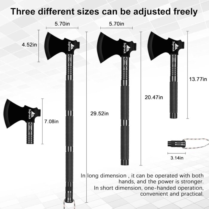 Survival Shovel High Carbon Steel Tactical Shovel Axe Folding Entrenching Tool Camping Hiking Shovel Carrying Pouch Car Emergency Survival Gear - Image 6