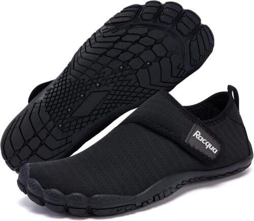 Racqua Men's Women's Slip-On Water Shoes Quick Dry Barefoot Lightweight Aqua Shoes Beach Swim Pool Hiking Sport Shoes