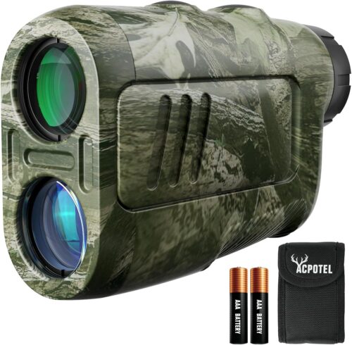 ACPOTEL Precision Hunting Range Finder, ±0.5yd Accuracy, 1000Yd Range, 6X Magnification, Rain & Fog Mode, 0.3s Instant Measurement | Lightweight Laser Range Finder for Hunting & Durable