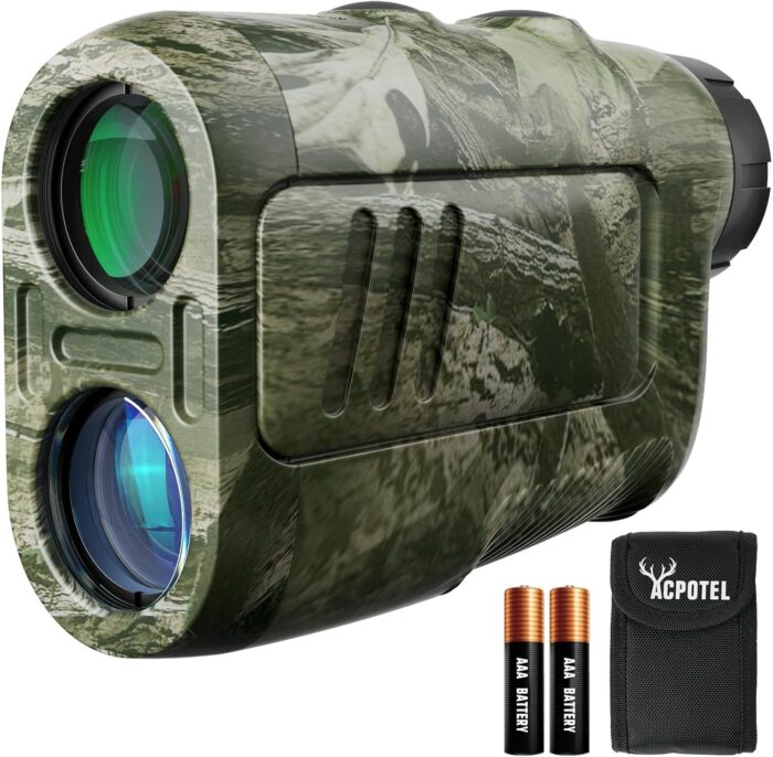 ACPOTEL Precision Hunting Range Finder, ±0.5yd Accuracy, 1000Yd Range, 6X Magnification, Rain & Fog Mode, 0.3s Instant Measurement | Lightweight Laser Range Finder for Hunting & Durable