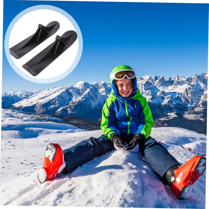 TOYANDONA 1 Pair Snow Sled Ski Scooter Kit Snow Scooter Attachment Ski Skate Board for and Adults Downhill Ski Sled Winter Sports Equipment Sled Sleds For Snow Snow Scooter Snow Sled - Image 9