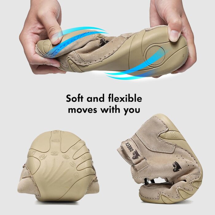 Explorer Waterproof Lightweight Mens Outdoor Shoes for Hiking Italian Handmade Suede High Top Boots Non-Slip Barefoot Ankle Boots - Image 4