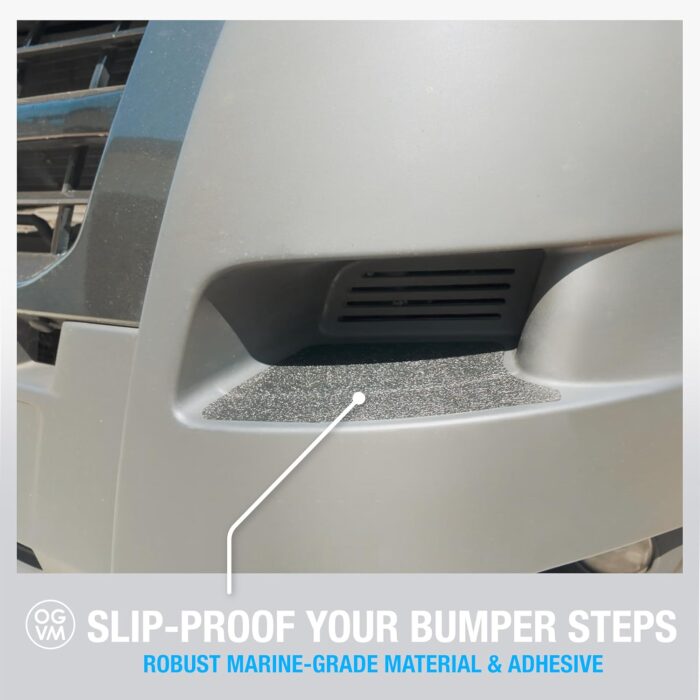 OpenGlass Van Mods - Ram Promaster Front Bumper Step Grips (2 Pack) - Ram Promaster Accessories to Safely Access Your Windshield Made with Marine Grade Material, Easy Installation - Image 2