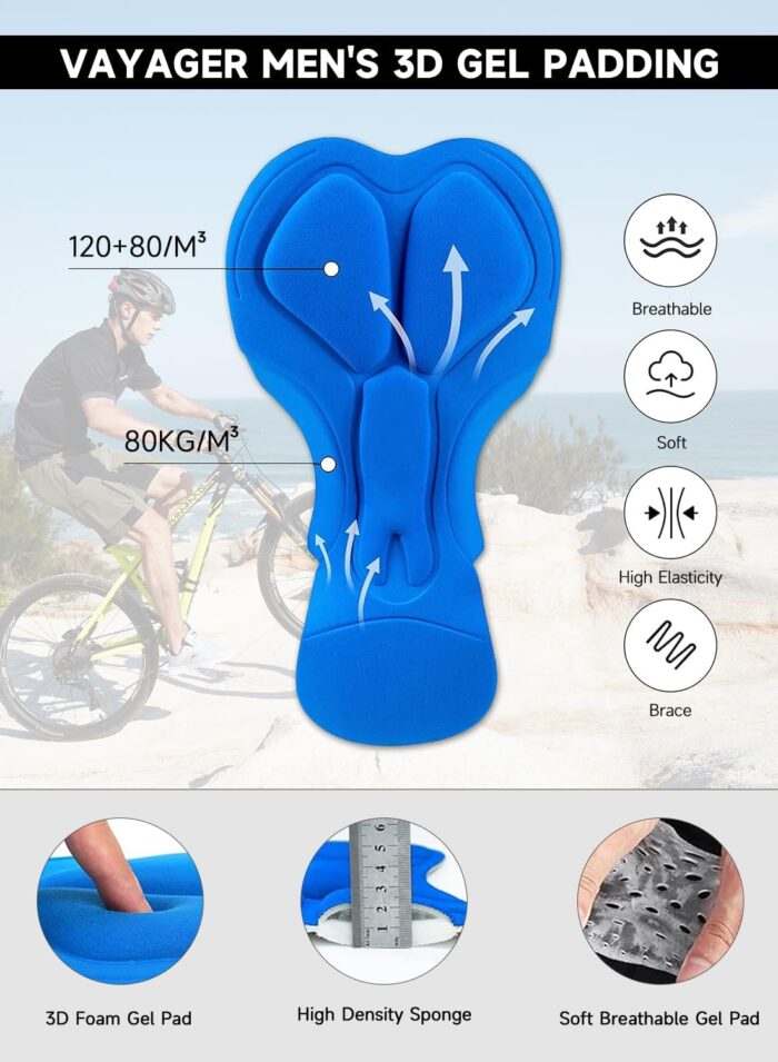 Men's Mountain Bike Shorts 3D Padded Bicycle MTB Shorts Loose-fit Lightweight MTB Cycling Shorts - Image 5