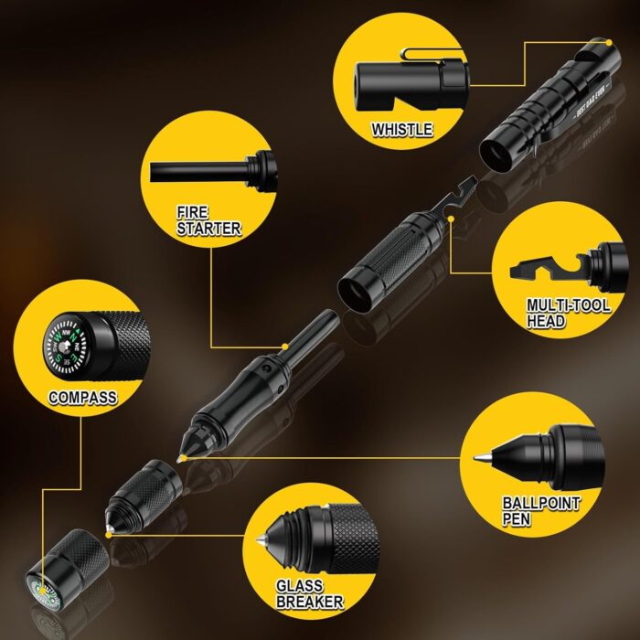 Father's Day Gifts from Daughter/Wife, Tactical Pen Gifts for Men, Multitool Pen, Dad Gifts for Fathers Day, Cool Gadgets for Men, Tactical Survival Gear for Camping and Hiking - Image 6