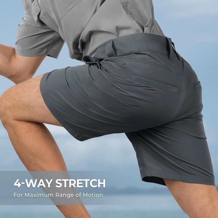 KastKing Cool Caster Men's Fishing Shorts, UPF 50+ Hiking Shorts, 10.5” and 7.5” Available, Water Repellent, 4-Way Stretch - Image 5