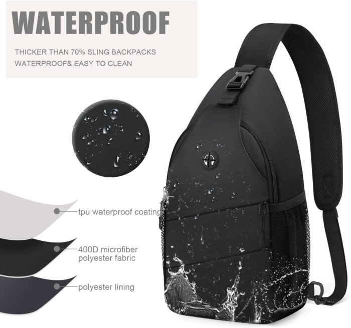 Crossbody Bags for Women Men Trendy Sling Bag Bakpack Casual Chest Bag with Convertible Shoulder Strap - Image 4
