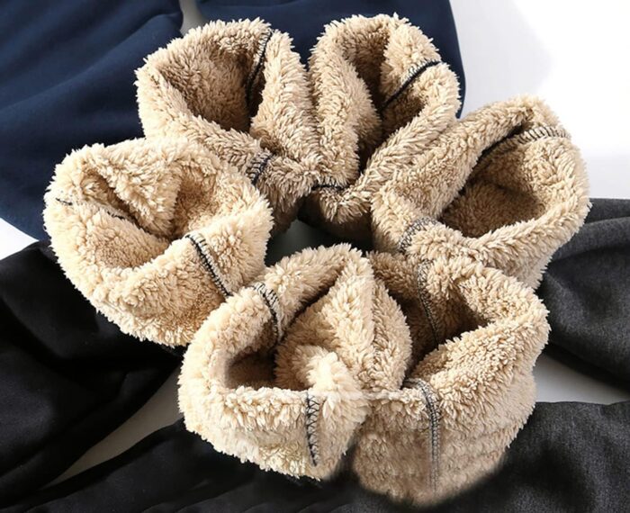 Yameekamulga Men's Winter Fleece Pants Sherpa Lined Sweatpants Active Athletic Running Jogger Track Causal Pants - Image 4