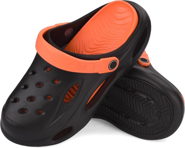 VONMAY Men's Arch Support Clogs Garden Shoes Slip-on Slides Comfortable Sandals Outdoor Beach Slippers with Romovable Cushion Insole - Image 3
