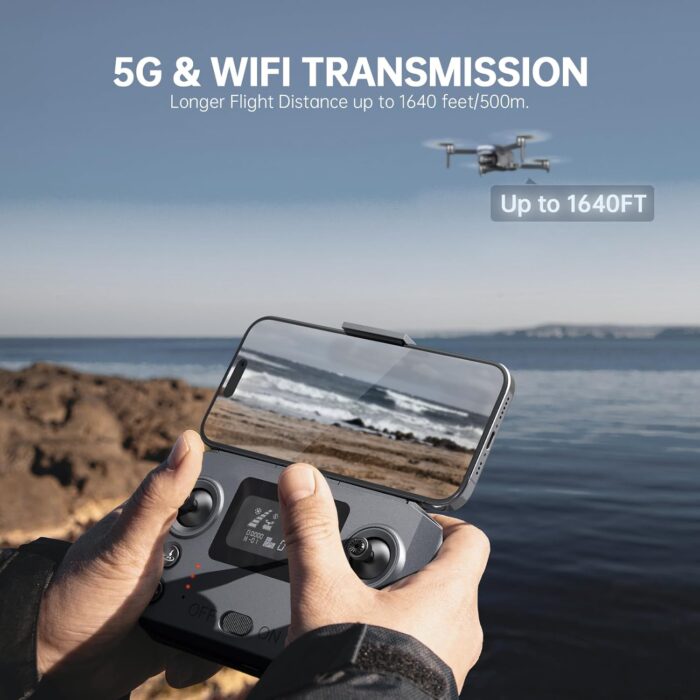 GPS Drone with Camera 4K, Under 249g, 45 Mins Flight, Brushless Motor, Light, Auto Follow, Tap Fly & Circle Fly, One Key Start, Foldable Drone for Adults Beginners - Image 3