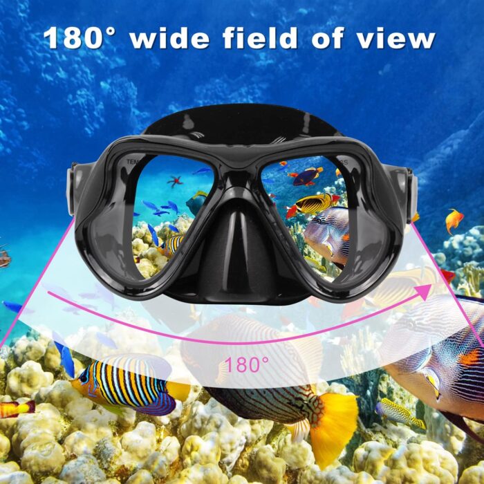 Snorkeling Gear for Adults Snorkel mask Set Scuba Diving mask Dry Snorkel Swimming Glasses Swim Dive mask Nose Cover Youth Diving - Image 3