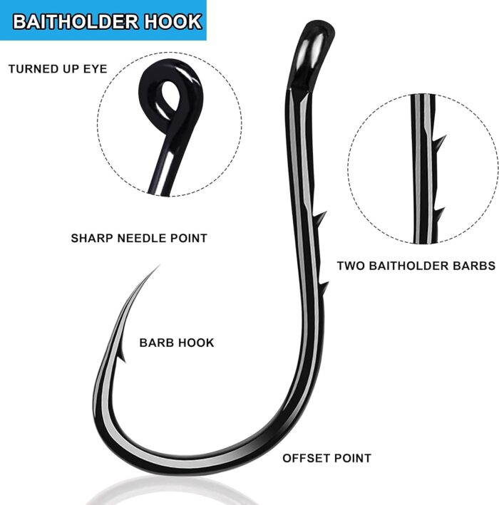 Fishing Tackle Kit, 160pcs Basic Bobbers and Hooks Assortment With Octopus Circle, Baitholder Hooks, Sinker Weights, Terminal Tackle Box for Trout Catfish Panfish - Image 2