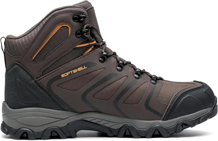 NORTIV 8 Men's Ankle High Waterproof Hiking Boots Outdoor Lightweight Shoes Trekking Trails Armadillo - Image 3
