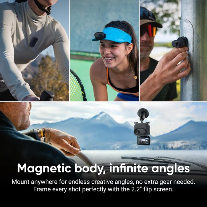 Insta360 GO 3S - 128 GB Black 4K Tiny Portable Vlogging Camera, Hands-Free POVs, Mount Anywhere, Stabilization, 140 Min Battery Life, 10m Waterproof, Pet POV - Image 4