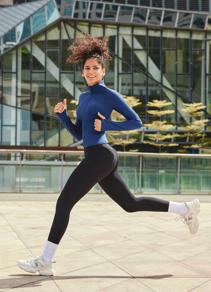 baleaf Women's Fleece Lined Leggings Water Resistant Thermal Winter Warm Tights High Waisted with Pockets Running Gear - Image 5