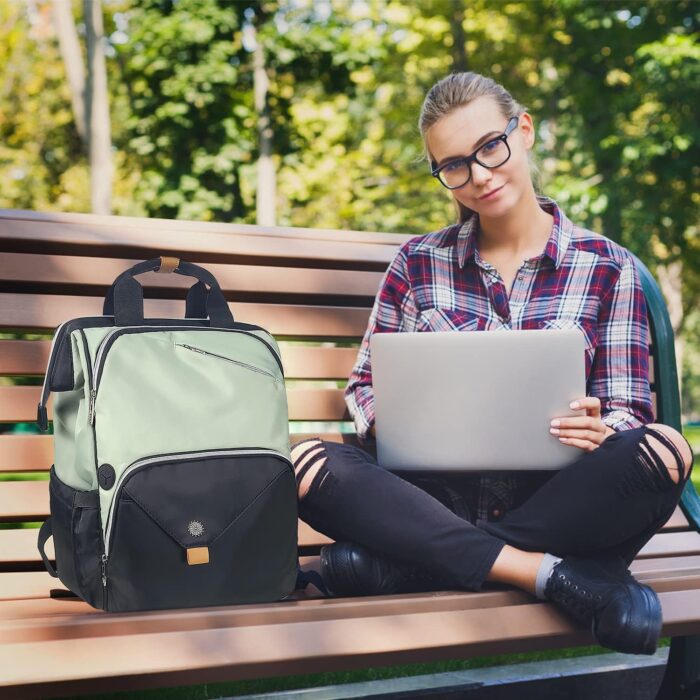 Hap Tim Laptop Backpack, Travel Backpack for Women,Work Backpack, Nurse Backpack, Teacher Backpack, Carry on Backpack(7651-GB) - Image 6