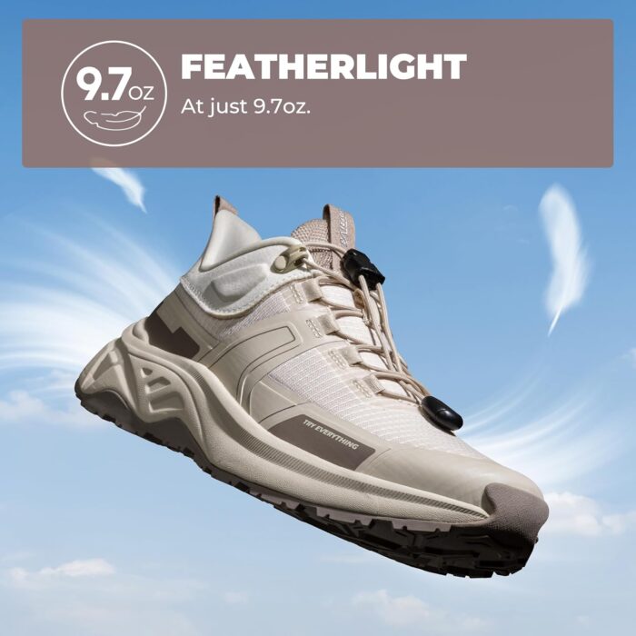 NORTIV 8 Women's Lightweight Hiking Shoes Quick Laces Outdoor Fashion Sneakers - Image 2