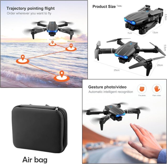 FPV Drone with 4K Dual HD Cameras Upgraded Version RC Quadcopter - Image 6