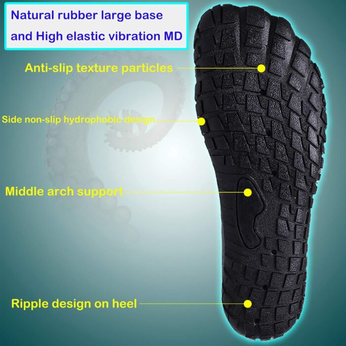Water Shoes Mens Women Barefoot Shoes Quick Dry Aqua Outdoor Sports for Swim Pool Beach Surf Walk Water Yoga River Lake Hiking Kayaking - Image 3