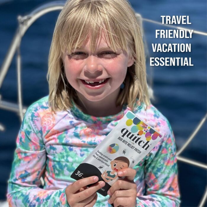 Quitch Mosquito Bite Itch Relief Patch, After Bite Insect Bite Treatment, Anti Itch Cream Alternative, Insect Bite Relief, Cruise, Travel and Camping Essential for Kids - Image 5