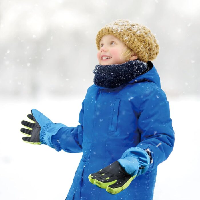 TRIWONDER Kids Ski Snow Gloves Winter Cold Weather Windproof Warm Snowboard Sport Mittens for Boys Girls - Image 6