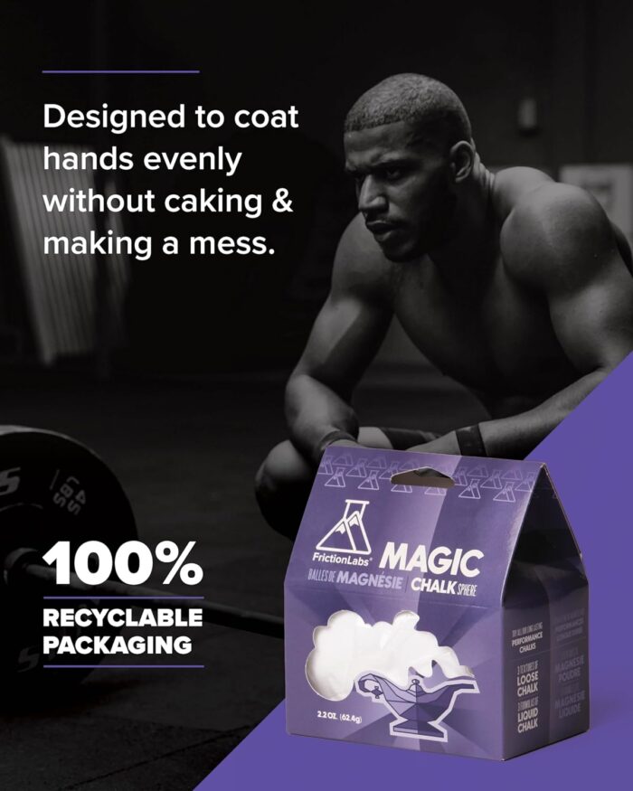 Friction Labs Magic Chalk Ball & Magic Chalk Ball PRO - Premium Gym Chalk in Refillable Sock - Non Toxic - Great for Climbing, Gymnastics, Weightlifting, Crossfit & Bouldering - Image 6