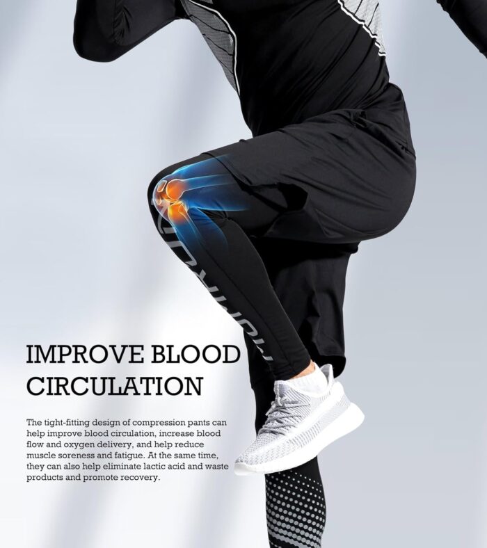 BOOMCOOL 5PCS Gym Clothes for Men Workout Sets - Image 4