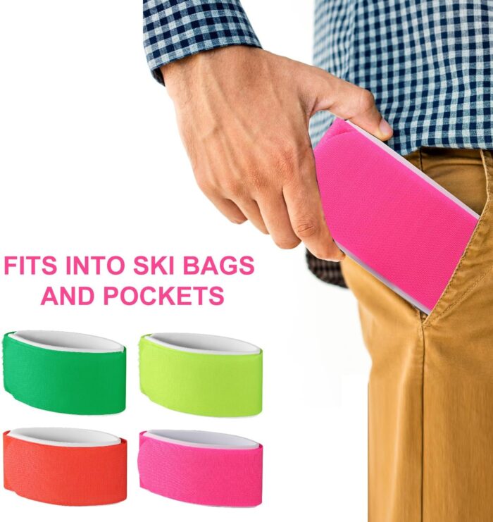 8pcs Adjustable Snow Ski Wrap Carrier Straps with Protective Pad for Carrying Ski Boards Poles Winter Sports Accessories - Image 5