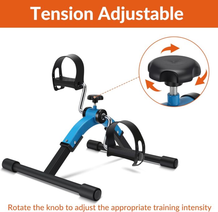 Pedal Exerciser mini Exercise Bike for Leg and Arm Cycling Exercisce Foldable Pedaller - Image 6
