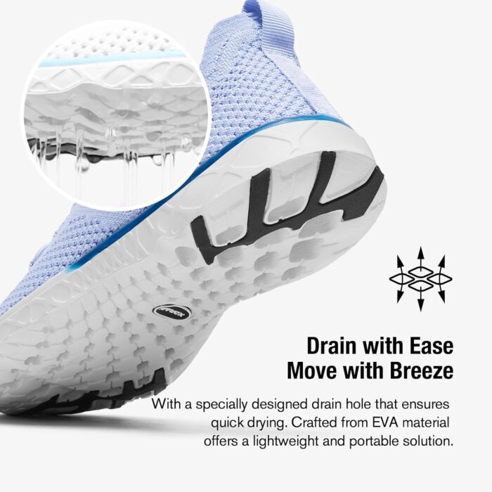 KOLILI Women's Stylish Water Shoes, Tennis Walking Shoes with Arch Support, Best for Water Sports, Travel & Walk - Image 2