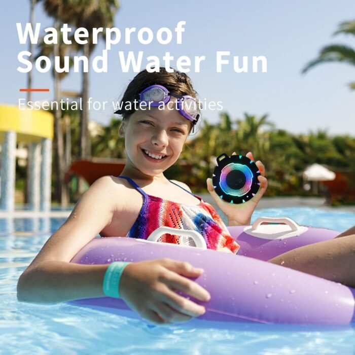 HEYSONG Waterproof Shower Bluetooth Speaker, Durable & Portable with Clear Sound, Ideal for Shower, Pool, Beach & Kayaking – Great Gift for All Ages - Image 5