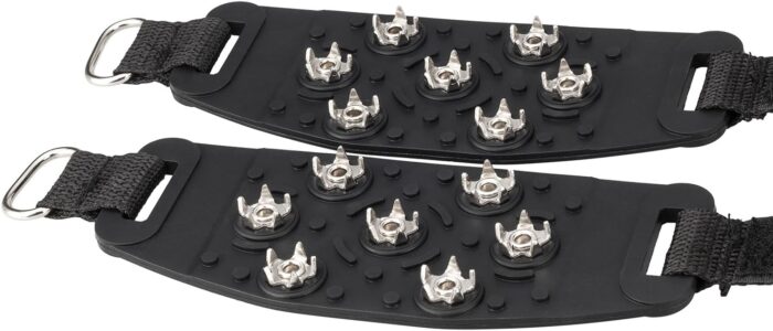 Crampon Traction Cleats Anti-Skid Traction Grips Crampons Spikes 7 Point Cleats for Footwear for Walking, Jogging, Hiking, Mountaineering Ice Snow Grips - Image 4