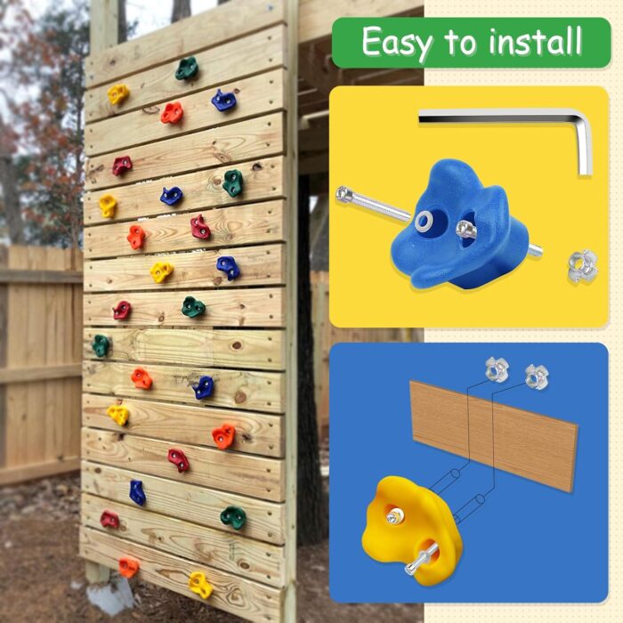 Rock Climbing Holds,Climbing Wall for Kids,Climbing Set for Adult Indoor and Outdoor - Image 6