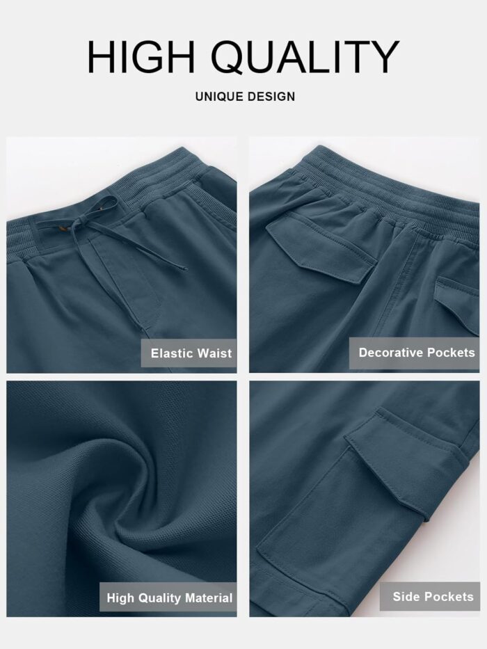 ANRABESS Womens Summer Shorts 2025 Dressy Casual Hiking Cargo Shorts Trendy Outdoor Outfits 6 Pockets - Image 5