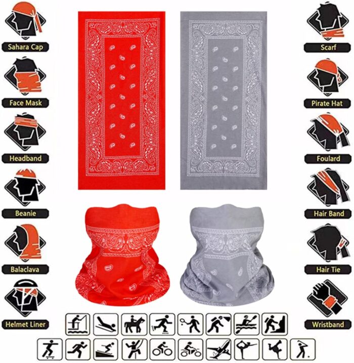 Gator Masks Ourdoor Face Mask Seamless Neck Gaiter Tube Bandanas Buffs Multi Headwear Magic Headband Sweatband - Image 2