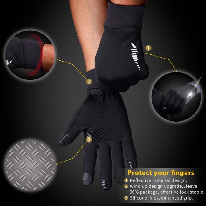 SIMARI Winter Gloves Women Men Ski Snow Gloves Liner Thermal Warm Touch Screen, Suit for Running, Cycling, Biking, Hiking, Driving, Walking, Typing, Freezer Work, Sports, Soccer, Shooting, Gaming 102 - Image 3