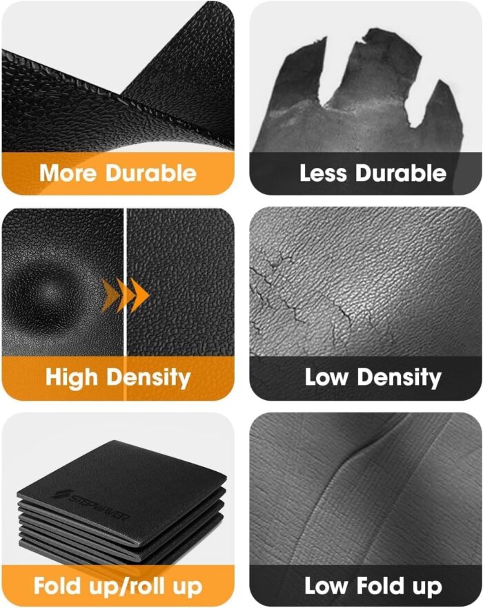 Bike Mat Compatible with Peloton Bikes, Treadmill Mat, Ellipticals, 63“ × 30”, Heavy-Duty, Non-Slip Mat for Exercise Bike, 1/4" Thick, Under Mat Protect Hardwood Floor Carpet - Image 9