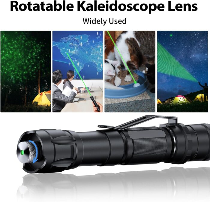 3000 Lumen Round Aluminum LED Laser Pointer with Various Lighting Patterns, High Performance - Image 3