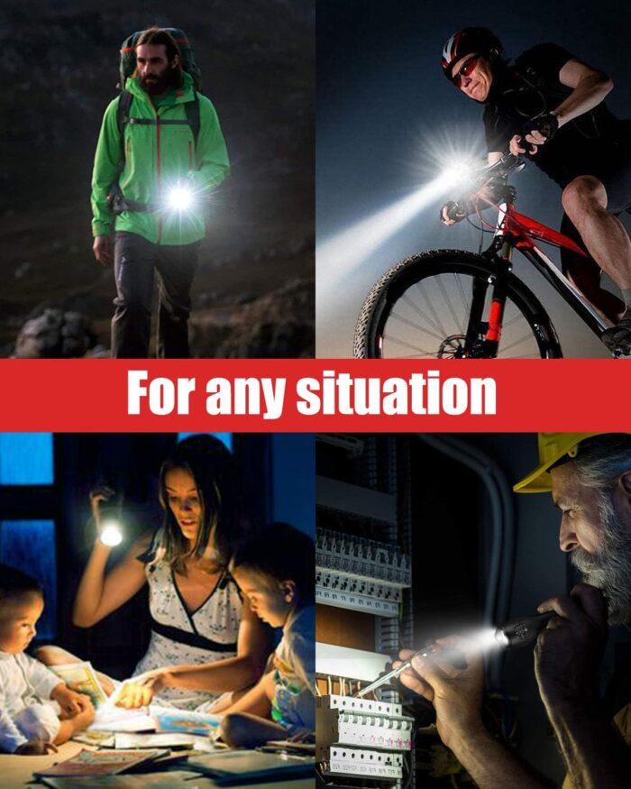 Victoper LED Flashlight 2 Pack, Bright Tactical Torch High Lumens with 5 Modes, Waterproof Zoomable Flash Light for Outdoor, Gifts for Father's Day Camping Essentials Gear - Image 7